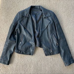 Brandy Melville faux leather biker jacket Small